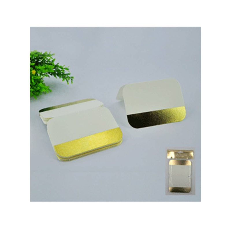 Gold and White 20 Pack Table Place Cards