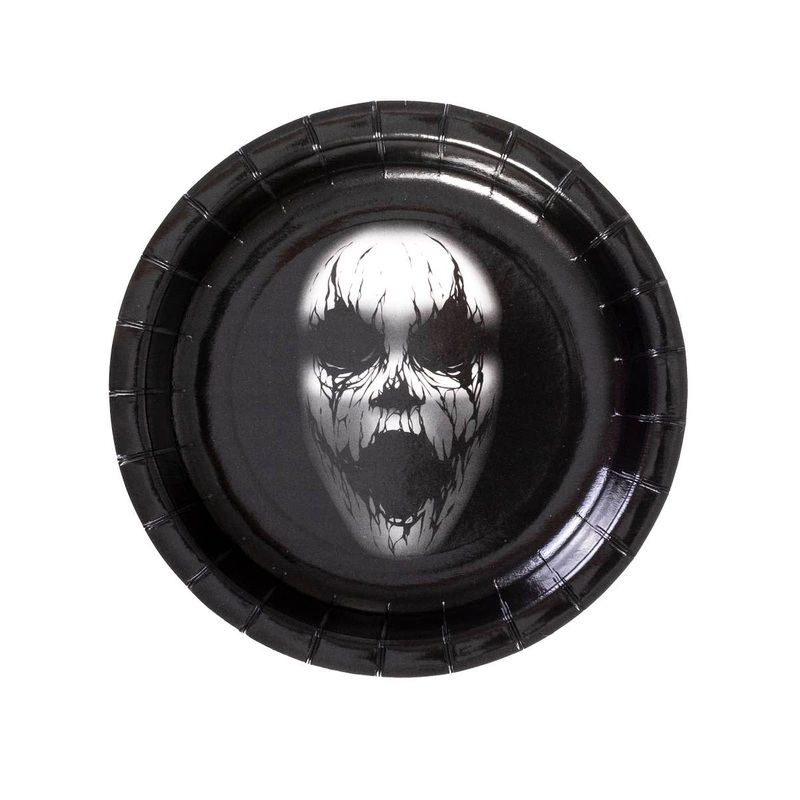 Large 23cm Spooky Face Halloween Party Plates