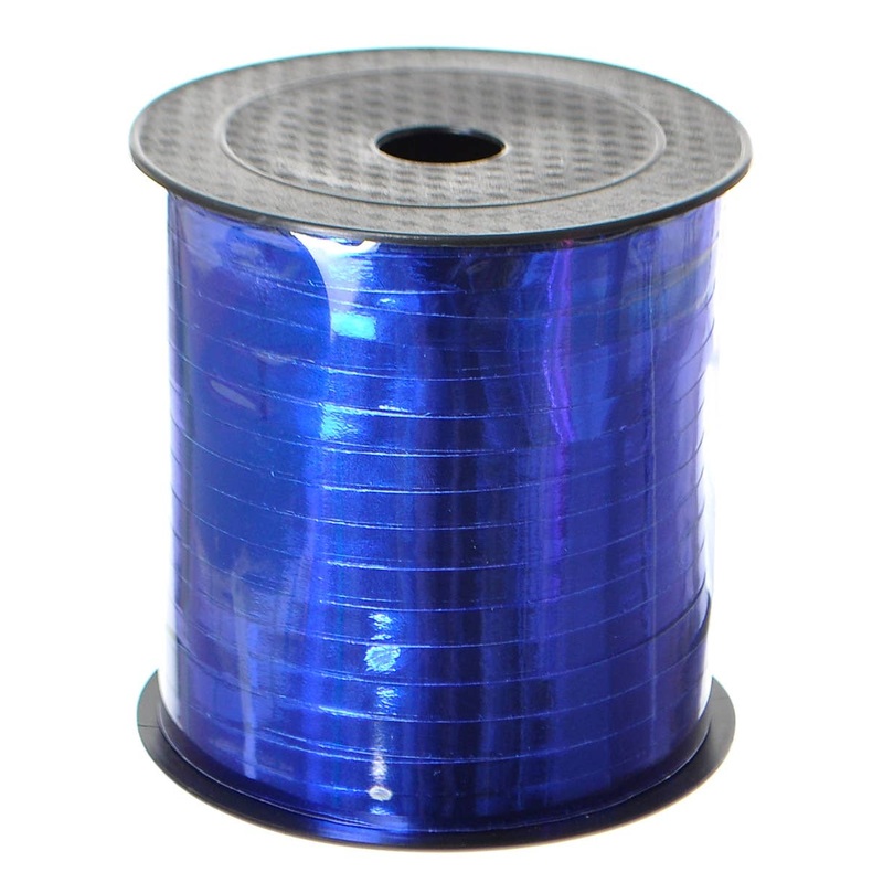 Metallic Blue 5mm x 200m Balloon Ribbon