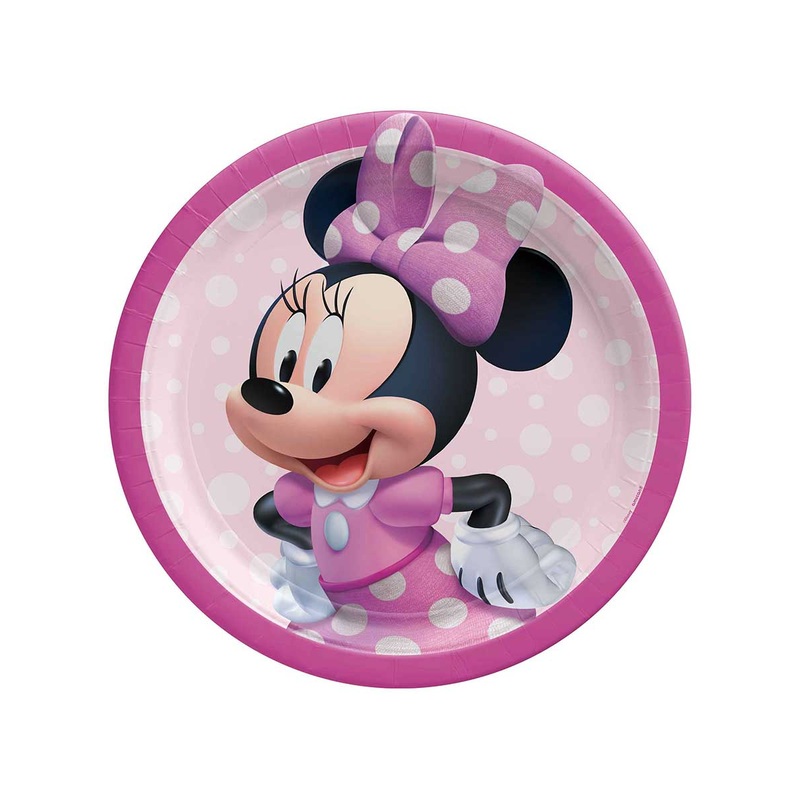 Minnie Mouse Forever 8 Pack Large 23cm Paper Plates