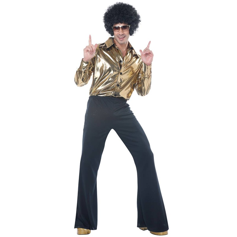 1970s Disco King Mens Fancy Dress Costume Large