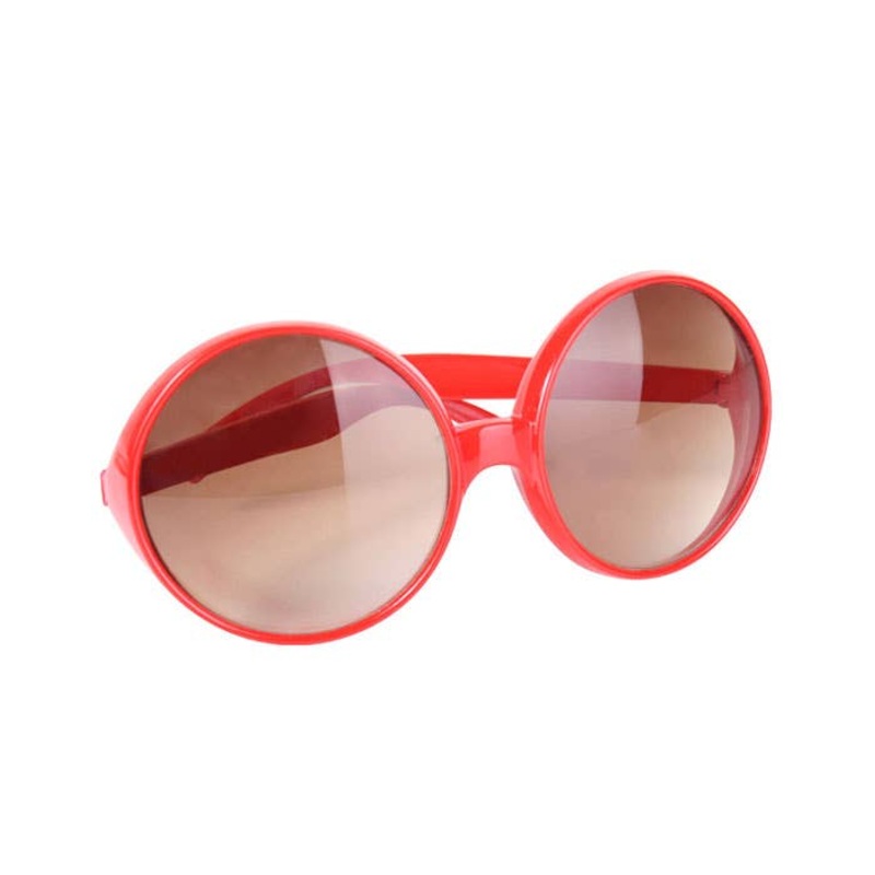 1970s Retro Red Costume Glasses