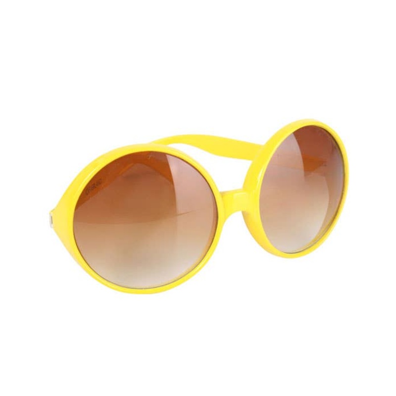1970s Retro Yellow Costume Glasses