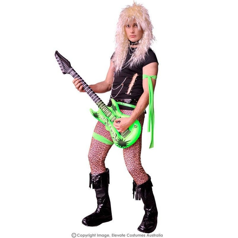 1980s Glam Rocker Mens Fancy Dress Costume M-L
