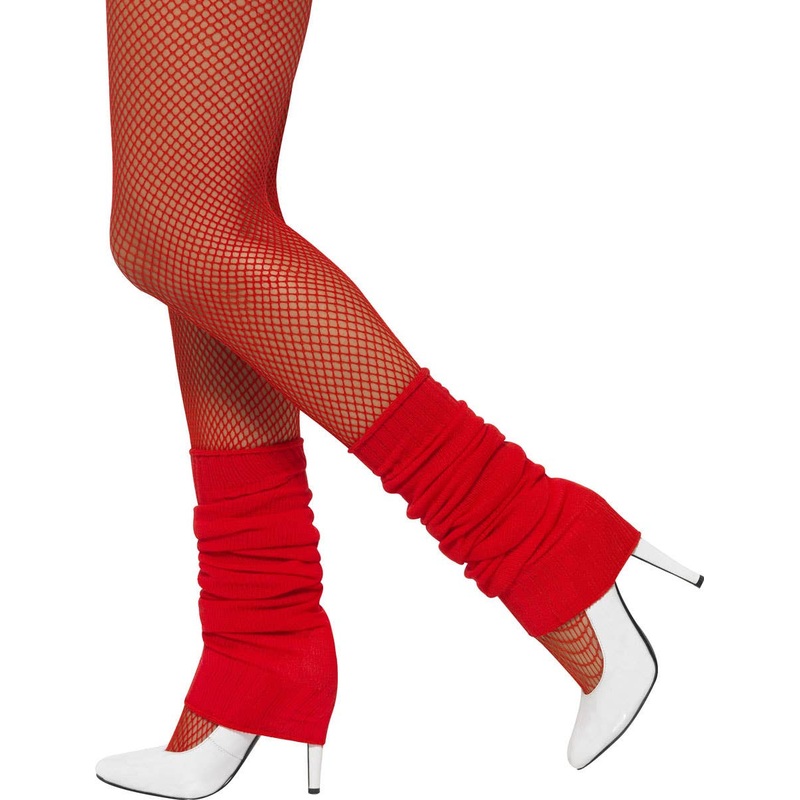 1980s Red Leg Warmers Costume Accessory