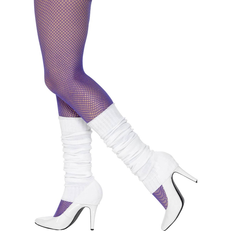 1980s White Leg Warmers Costume Accessory