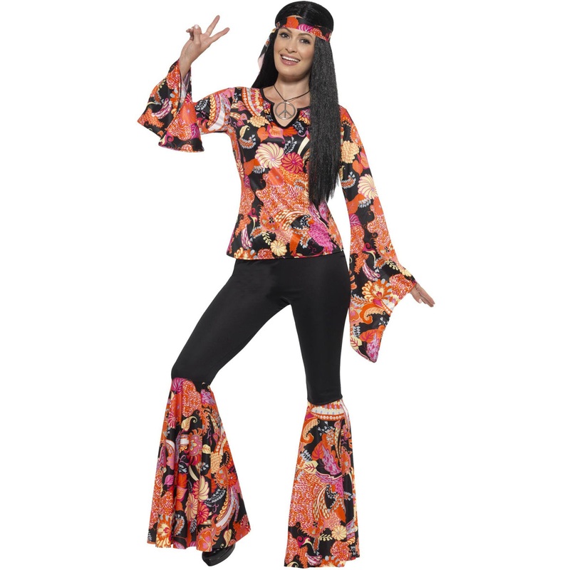 Willow The Hippie Plus Size Womens 1970s Costume 1X