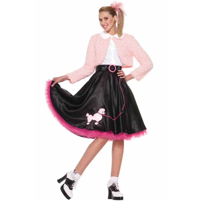 1950s Sweetheart Womens Poodle Skirt Costume Standard