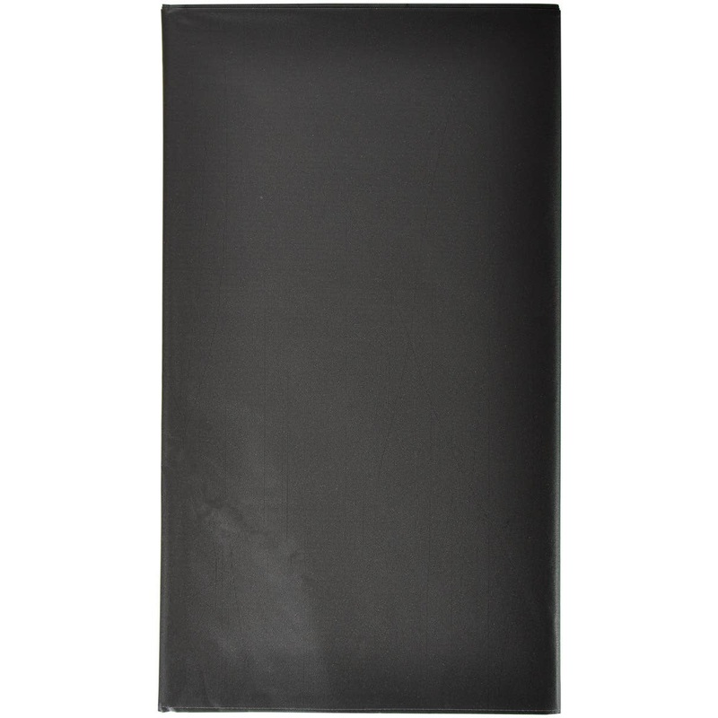 Black Reusable 135cm x 270cm Plastic Table Cover
