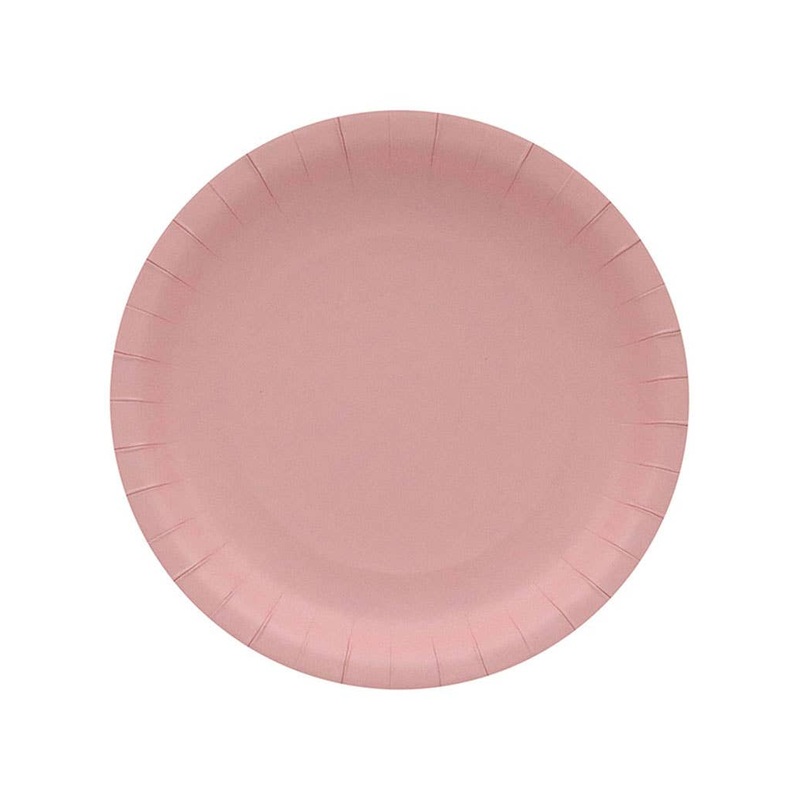 Blush Pink 10 Pack 18cm Paper Plates
