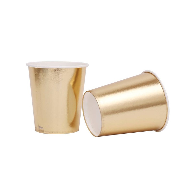Champagne Gold 12 Pack Paper Cups