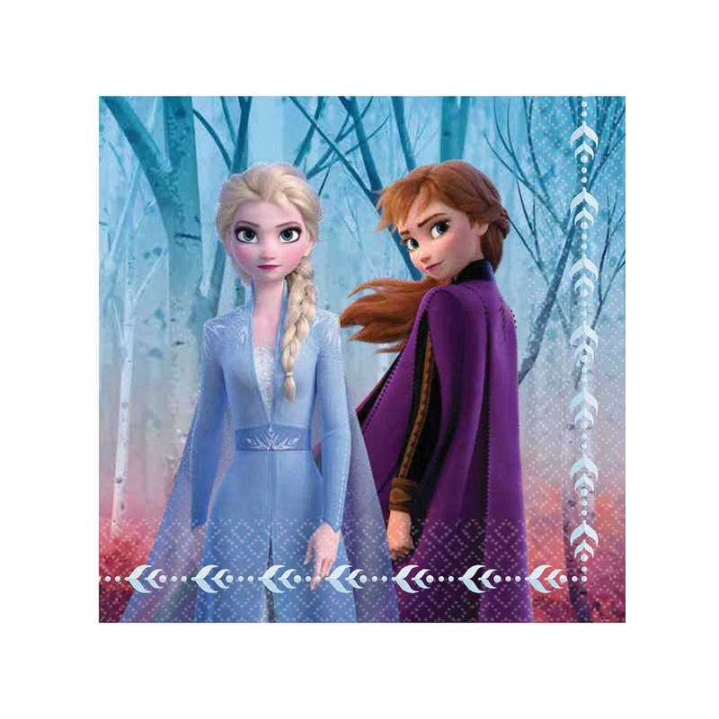 Frozen 2 Pack of 16 Square Beverage Napkins