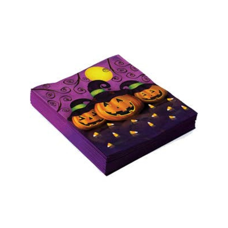 Halloween Pumpkins 16 Pack of Party Napkins