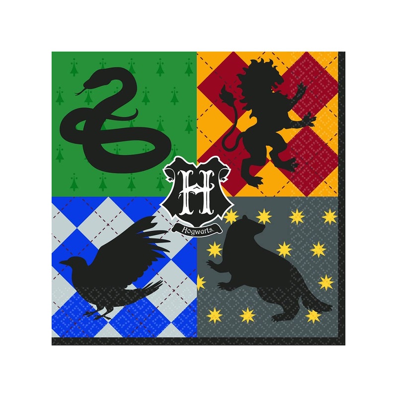 Harry Potter Houses 16 Pack Lunch Napkins