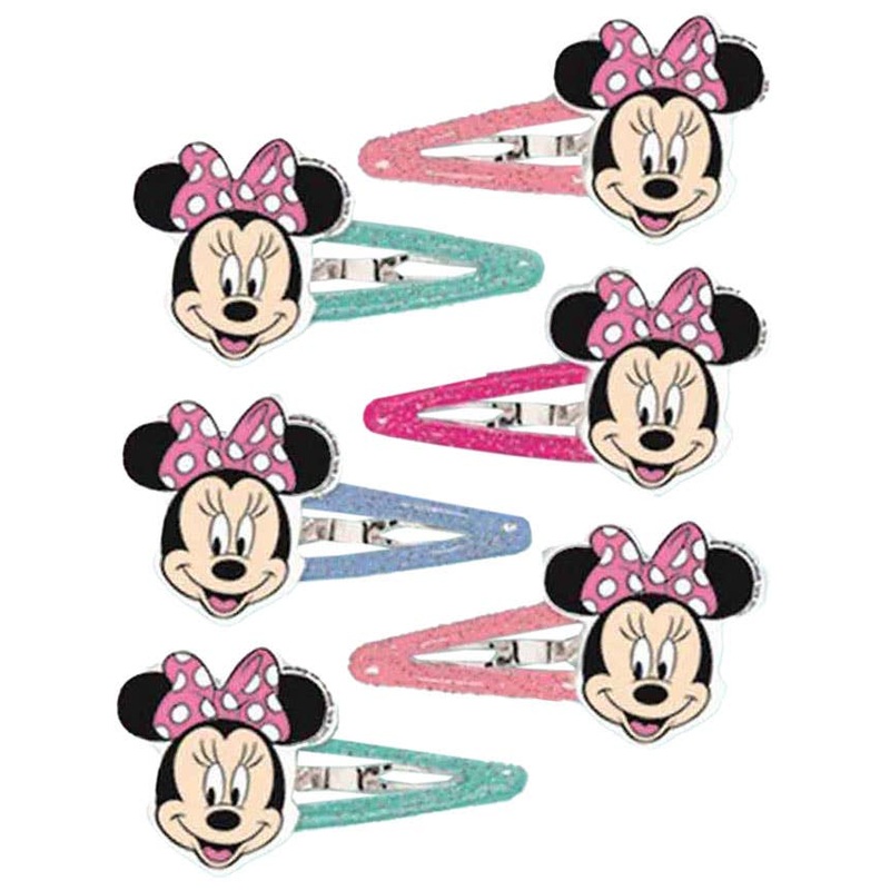 Minnie Mouse Helpers 12 Pack Hair Clips Party Favours