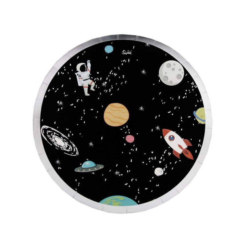 Space Astronaut 18cm Pack of 12 Paper Party Plates
