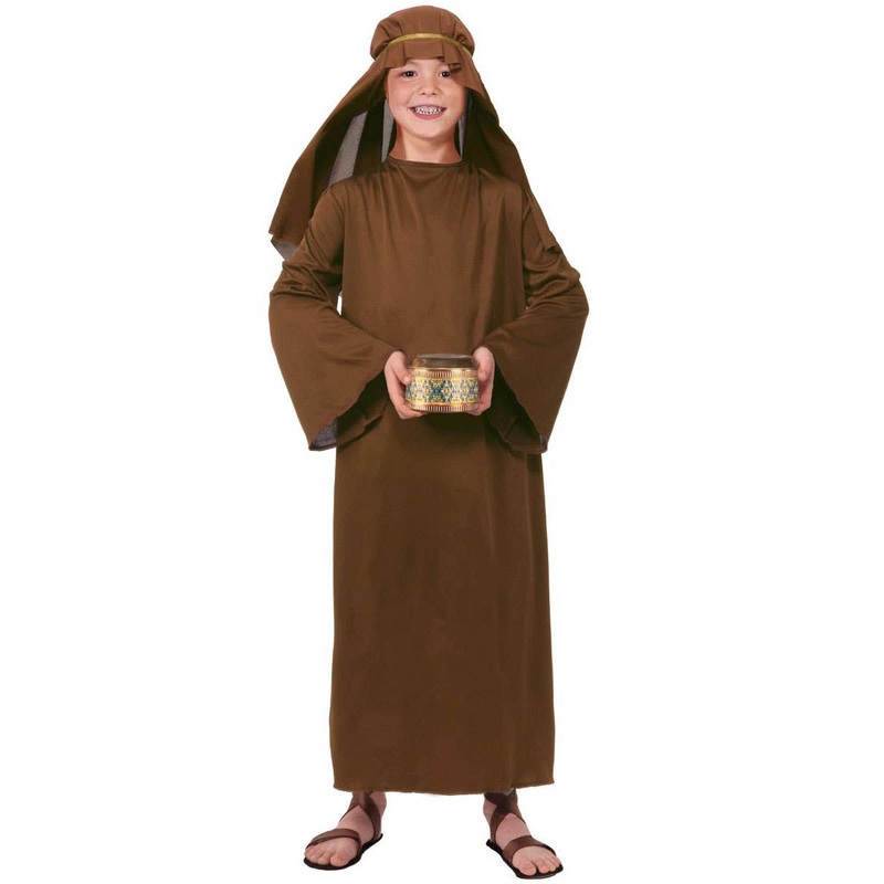 Wiseman Kids Brown Christmas Nativity Costume Large