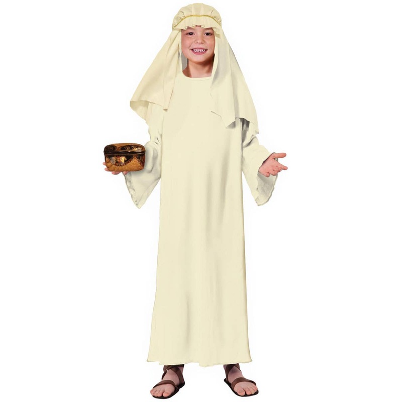 Wiseman Kids Ivory Christmas Nativity Costume Large