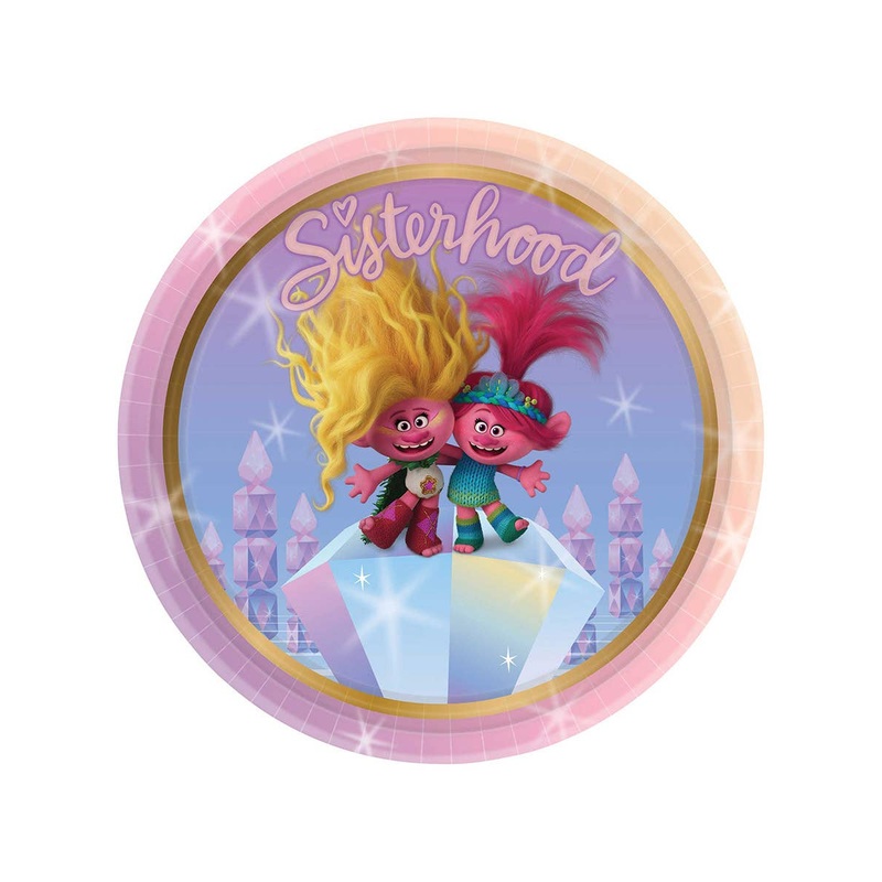 Trolls 3 Band Together 8 Pack 23cm Paper Plates
