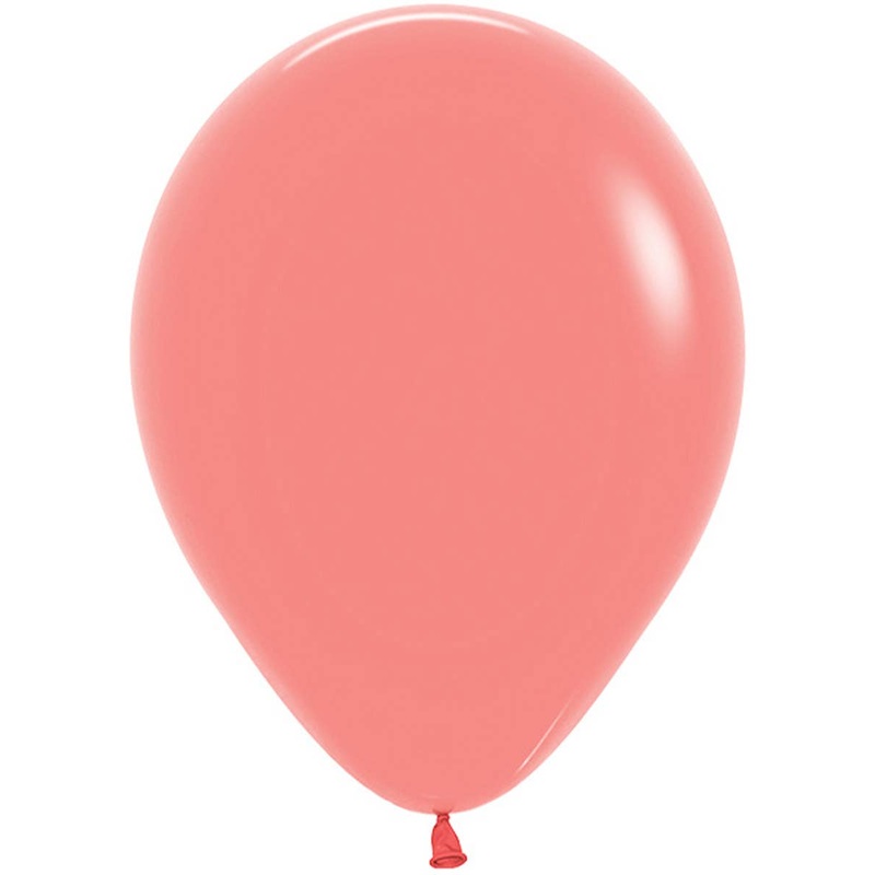 Tropical Coral Single 30cm Latex Balloon