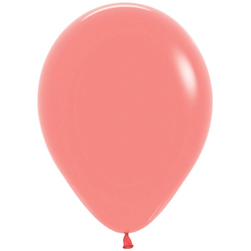 Tropical Coral Single Small 12cm Air Fill Latex Balloon