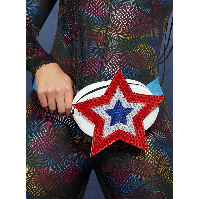 Americana Sequin Star Costume Bum Bag