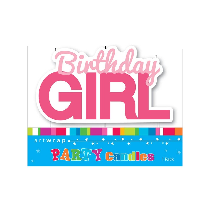 Birthday Girl Large Pink Birthday Candle