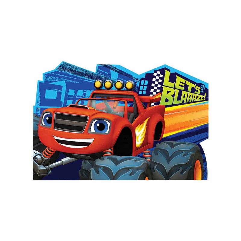 Blaze Pack of 8 Birthday Party Invitations