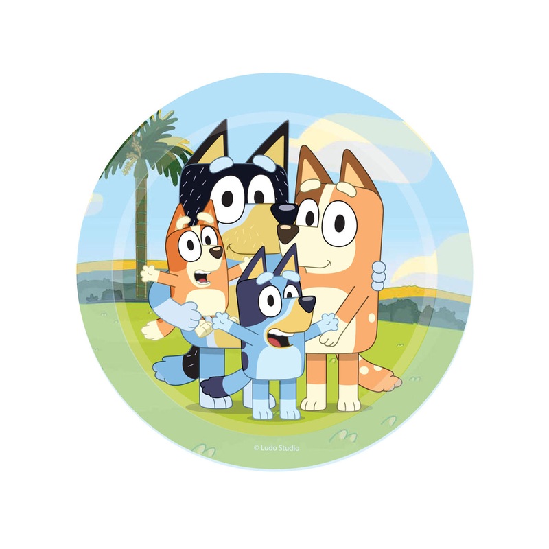 Bluey Birthday Party 8 Pack of 17cm Paper Plates