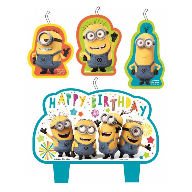 Despicable Me Minion Happy Birthday Candle Set