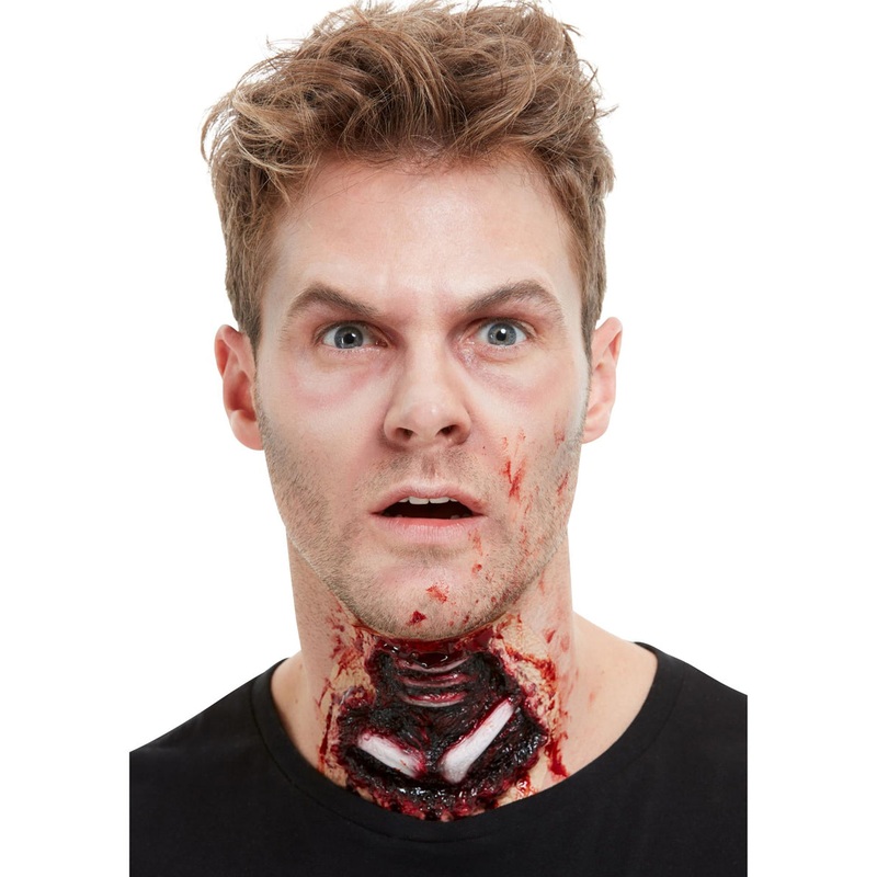 Exposed Throat Halloween Wound Prosthetic Makeup Kit