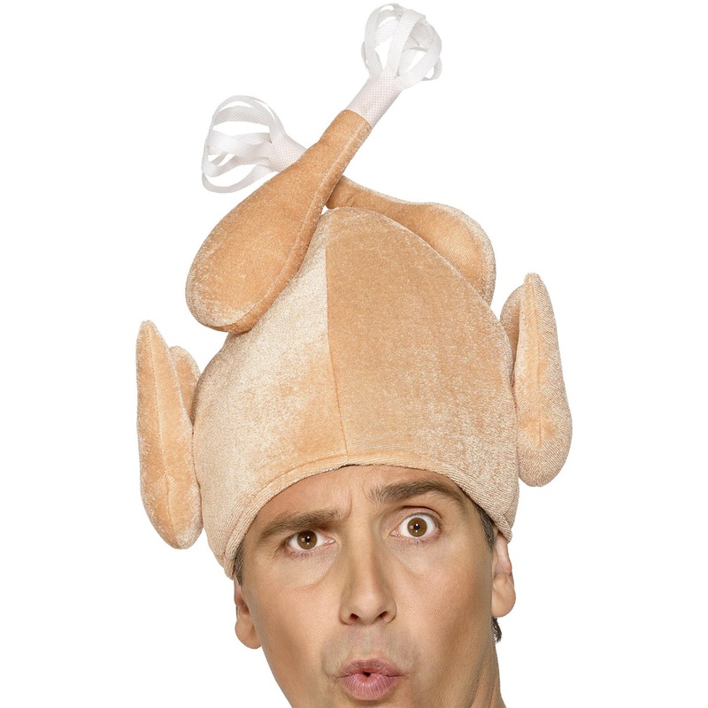 Festive Plush Novelty Turkey Costume Hat