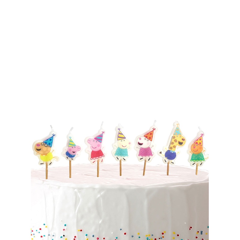 Peppa Pig Characters Pack of 7 Birthday Candles