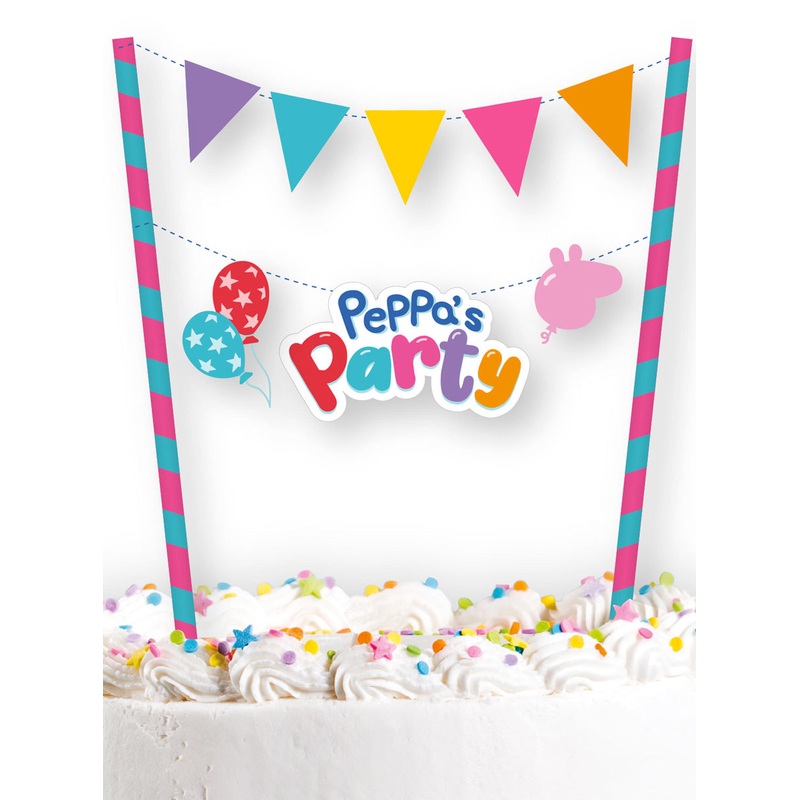 Peppa Pig Peppas Party Cake Topper Decoration