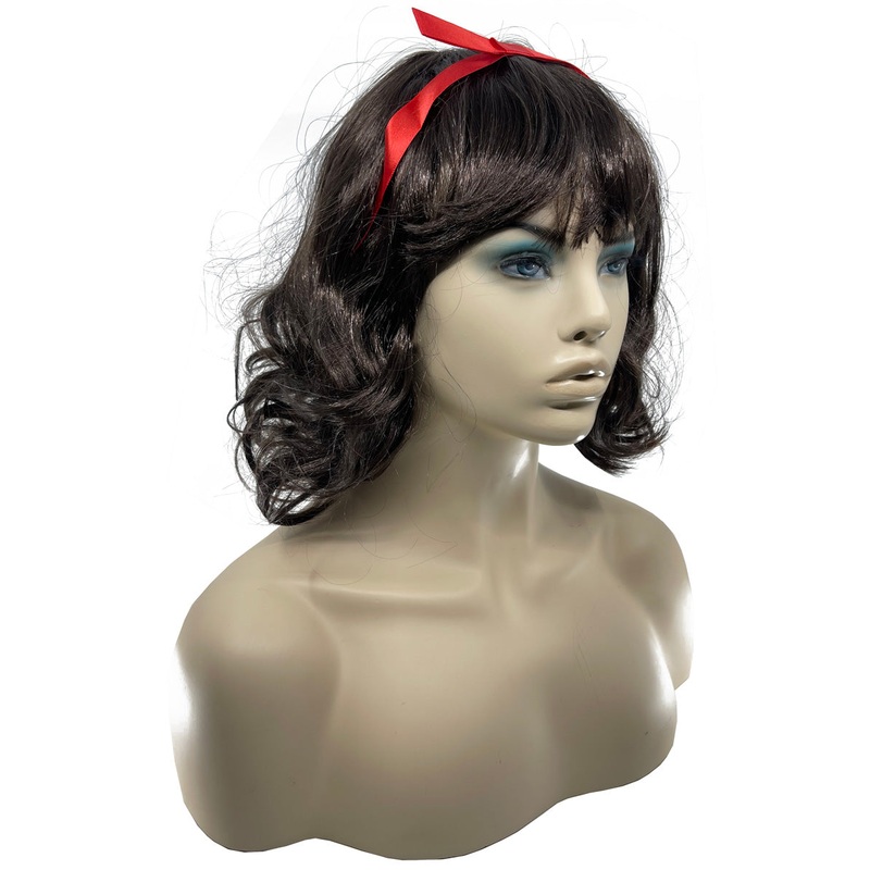 Snow White Womens Brown Costume Wig