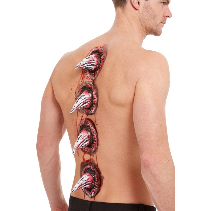 Special FX 4-Pack of Large Back Prosthetic Spike Wounds
