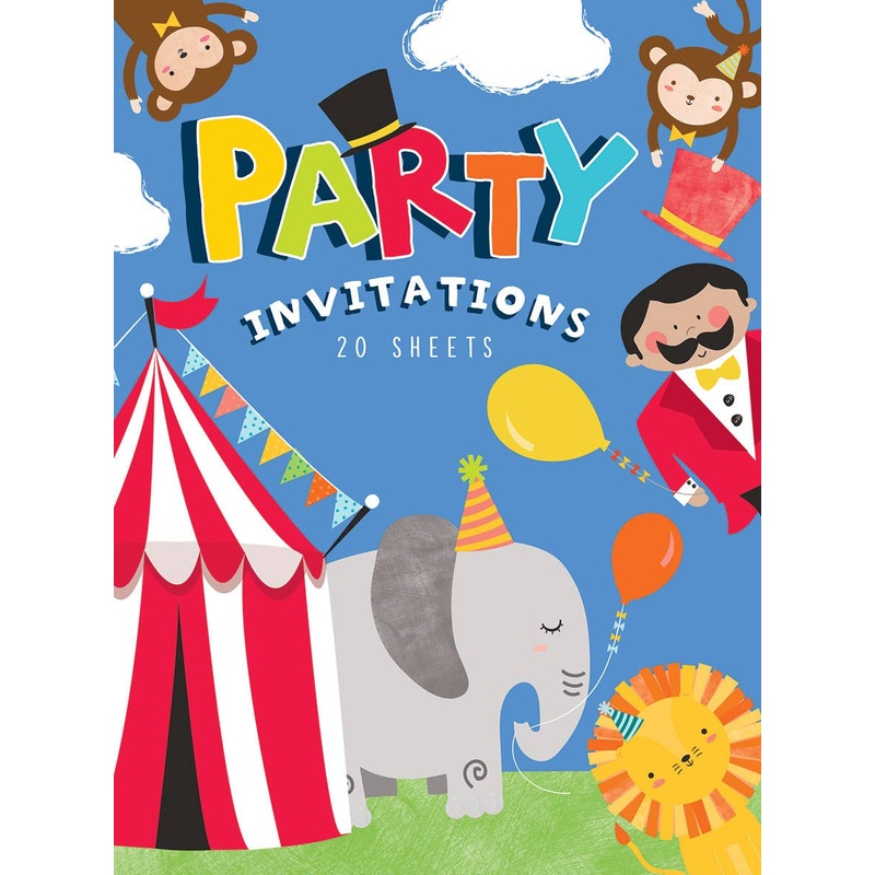 Circus and Carnival 20 Pack Party Invites
