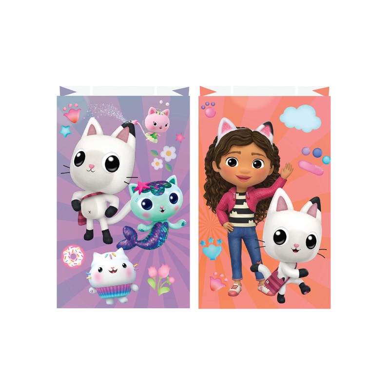 Gabbys Dollhouse Pack of 8 Party Loot Bags