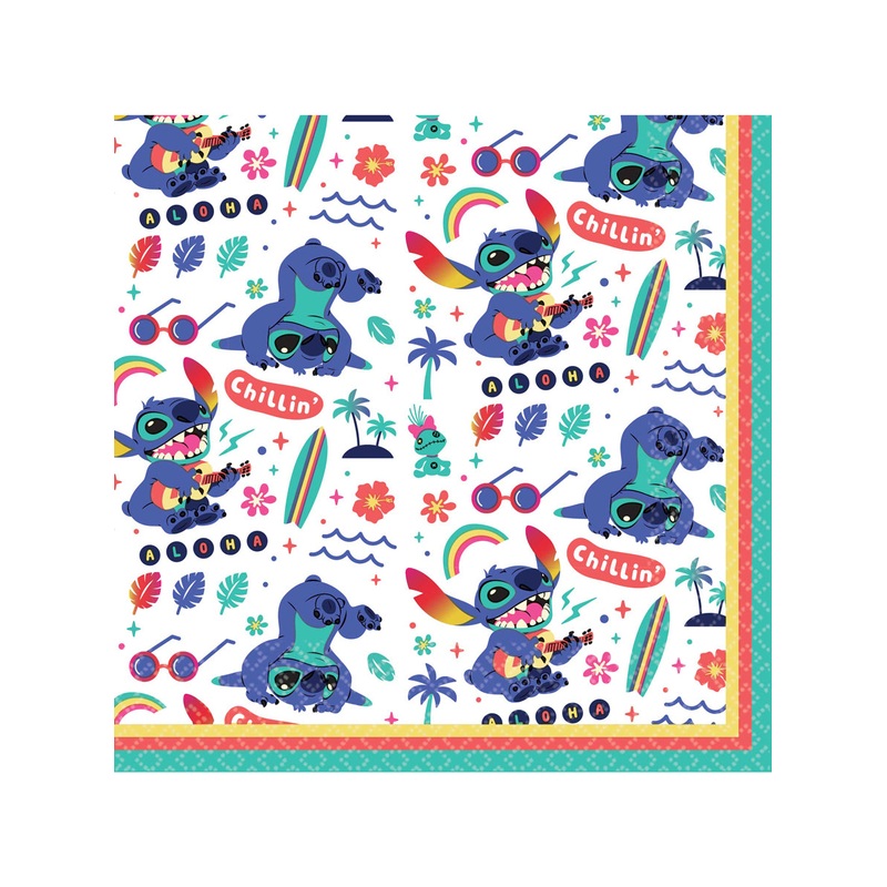Lilo and Stitch 16 Pack of Paper Lunch Napkins