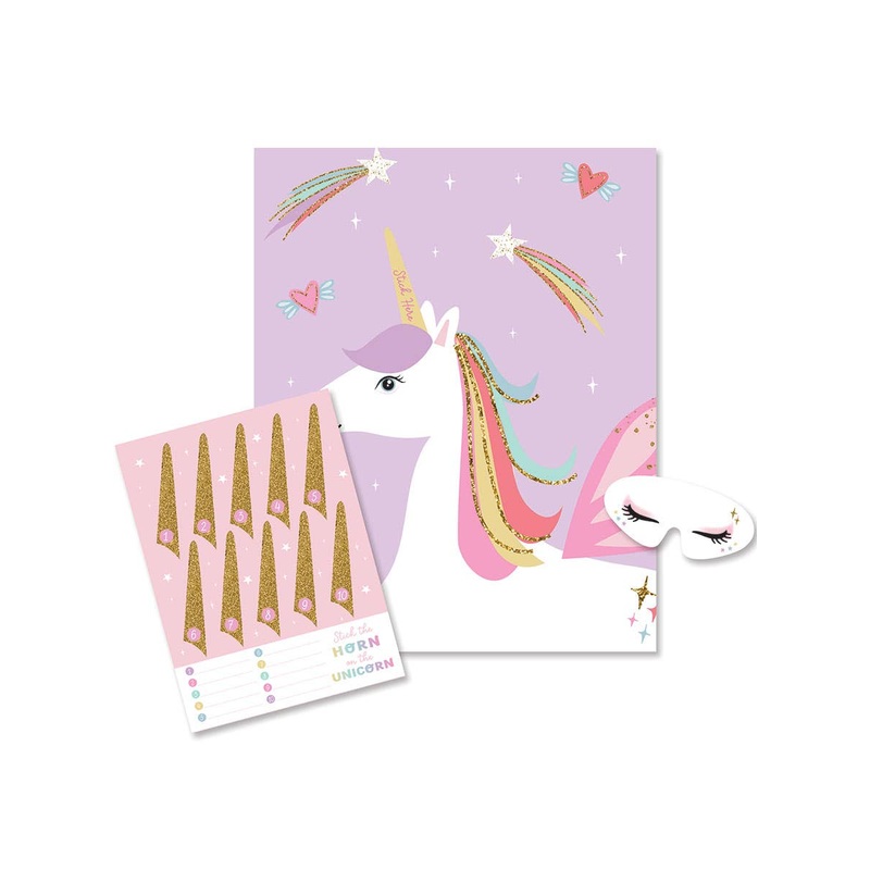 Pin The Horn On The Unicorn Party Game