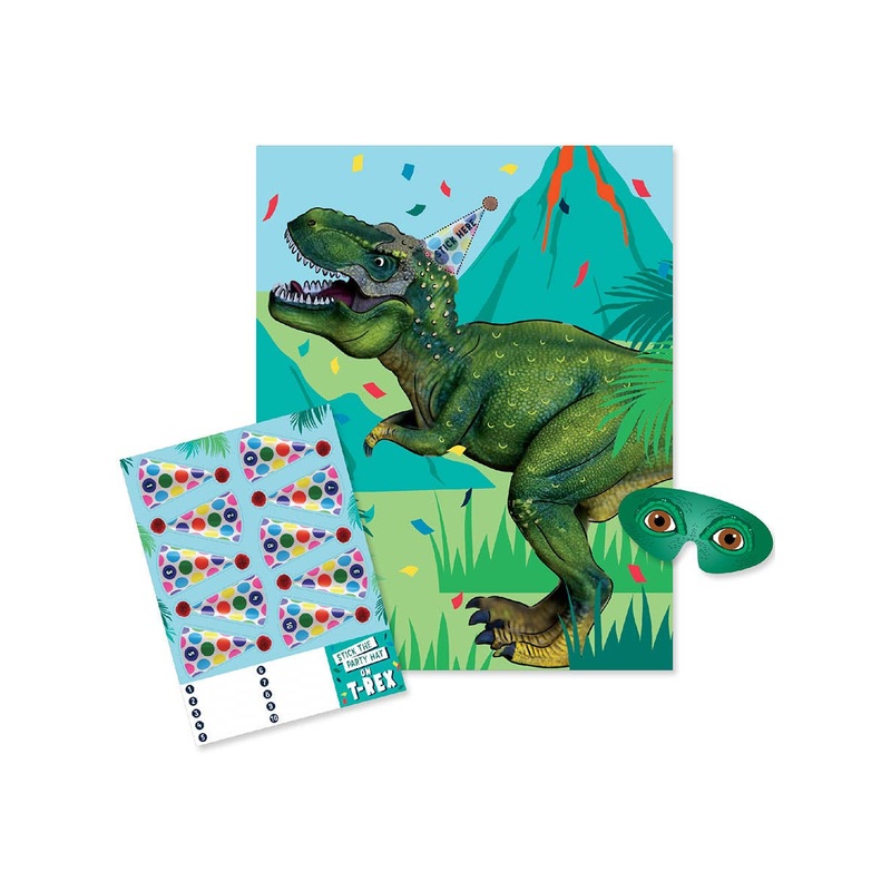 Pin The Party Hat On The Dinosaur Party Game
