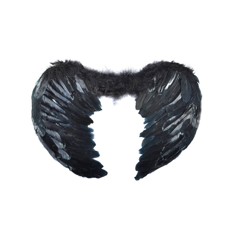 Angel of Darkness 60cm Black Feather Wings