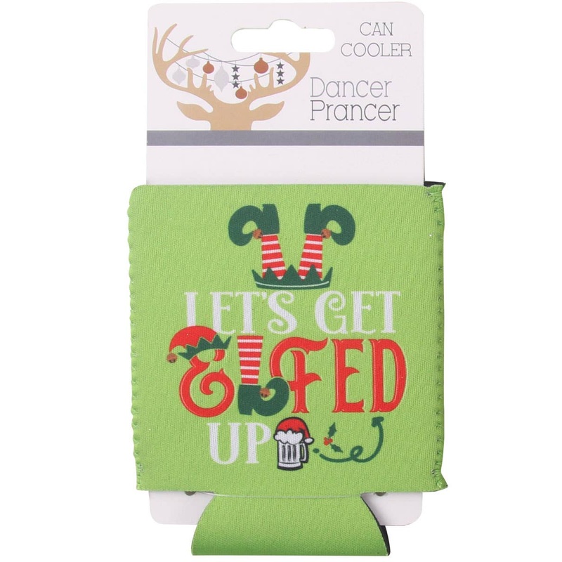 Let’s Get Elfed Funny Christmas Stubby Holder