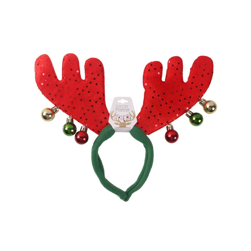 Xmas Bauble Reindeer Antlers Christmas Headband