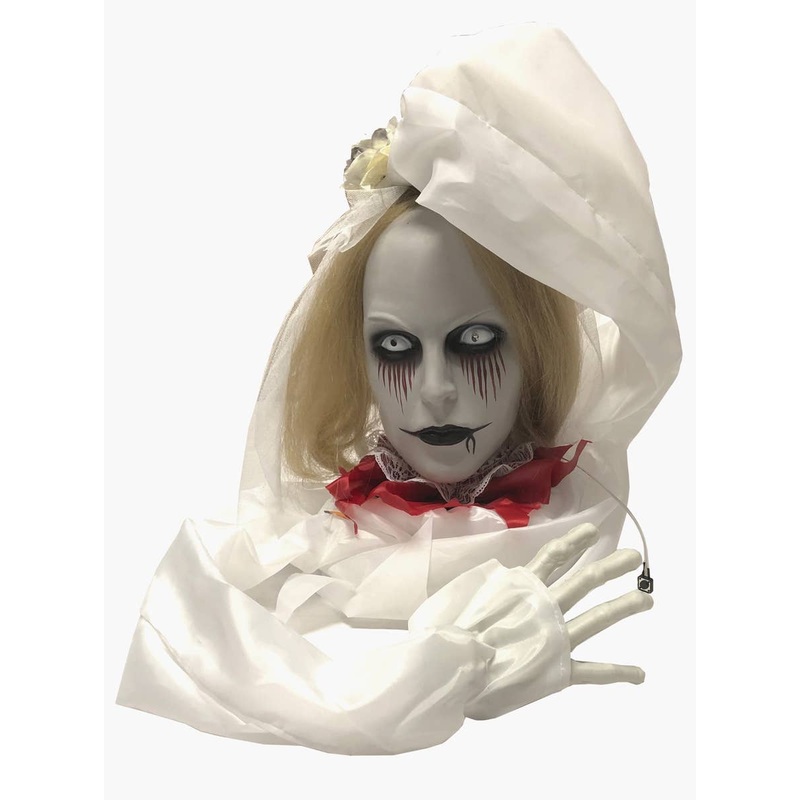 Head Raising Animated Ghost Bride Decoration