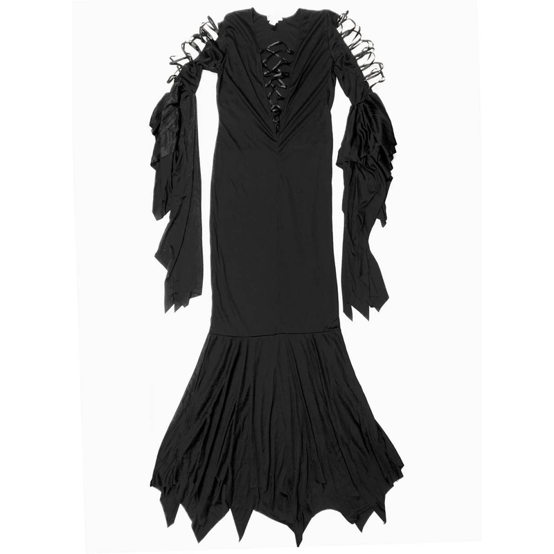 Long Black Vampire Costume Dress Womens – Size Large