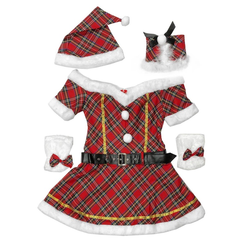 Tartan Christmas Costume  Dress Womens – Size XX-Small