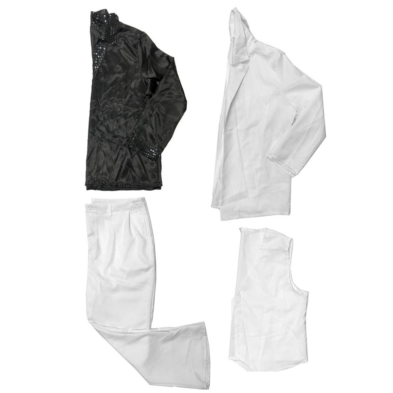 White 70s Disco Suit Mens Costume – Size XXL