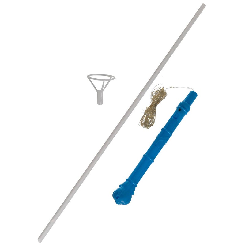 Hand Held 70cm Balloon Wand With Rainbow String Lights