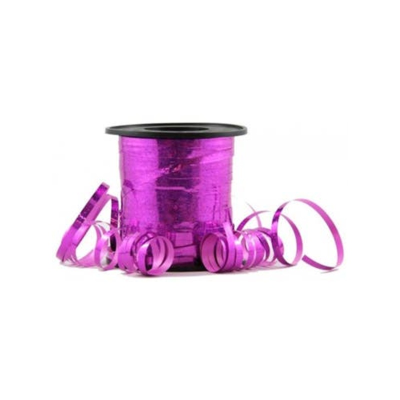 Holographic Fuchsia 225cm Long Curling Ribbon